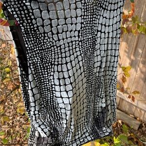 Vintage Black and Gray Women's Top
